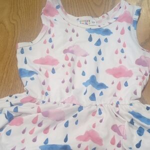 Dot Dot Smile Pink and Blue Cloud Dress